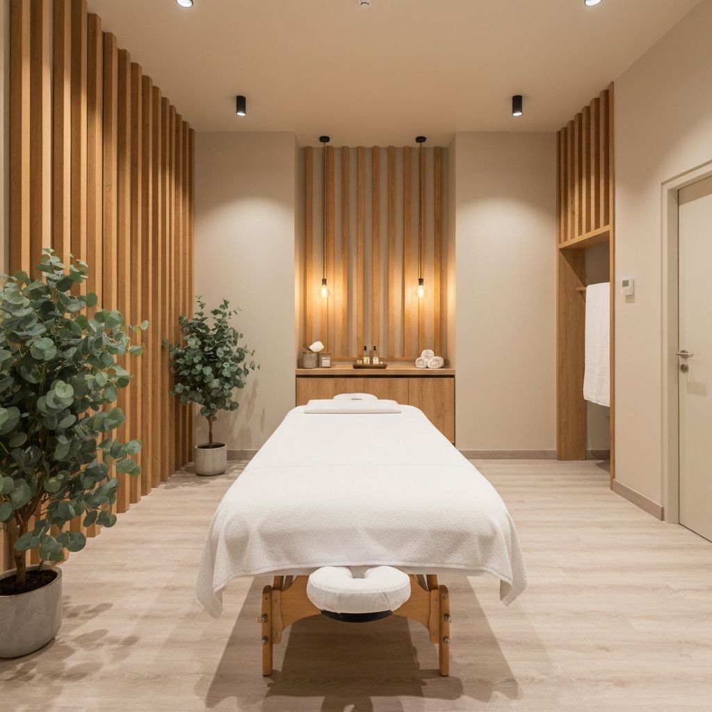 Modern sports massage therapy studio